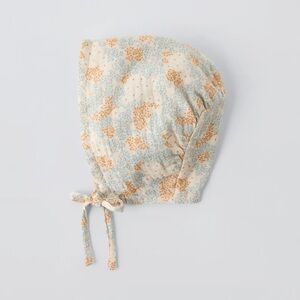 Zara Floral Baby Bonnet 12-24 months